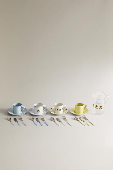 KIDS’ METAL TABLEWARE TOY SET - Multicoloured by Zara