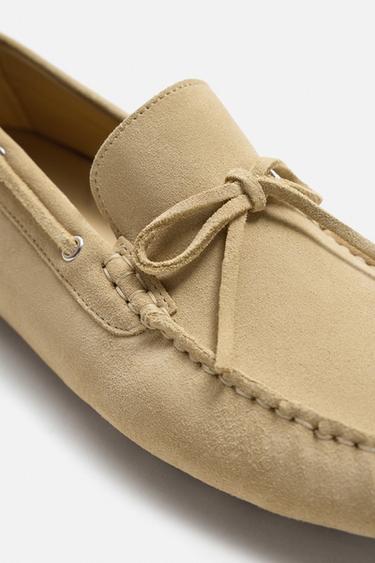 MOCASSINS CASUAL EN CUIR - Beige de Zara - Image 2