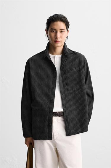 SOFT COTTON SHIRT - Black by Zara