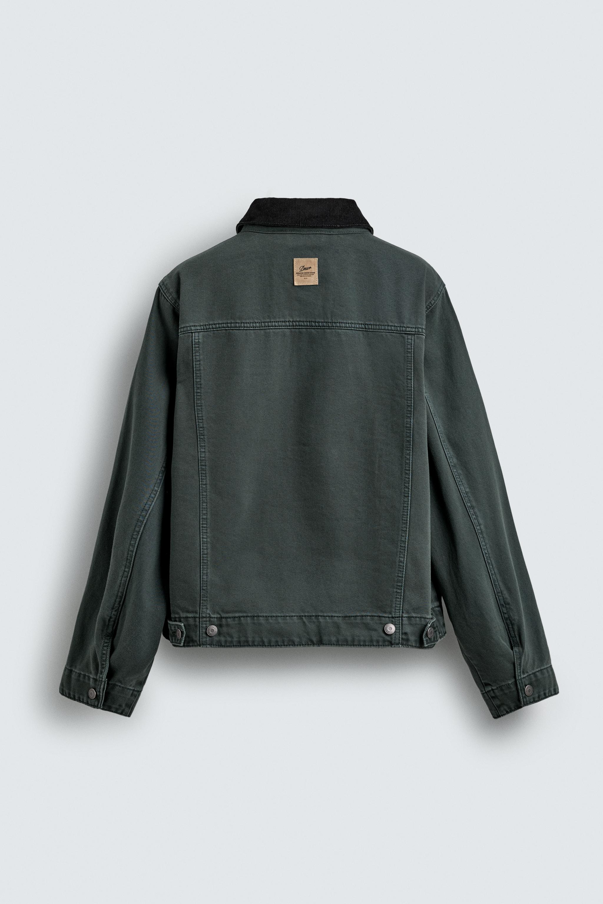 BLOUSON DÉLAVÉ COL BIMATIÈRE
