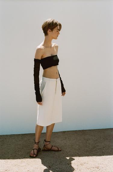 ЮБКА МИДИ — CIRC X ZARA — ЖЕЛТОВАТО-БЕЛЫЙ от Zara — изображение 0