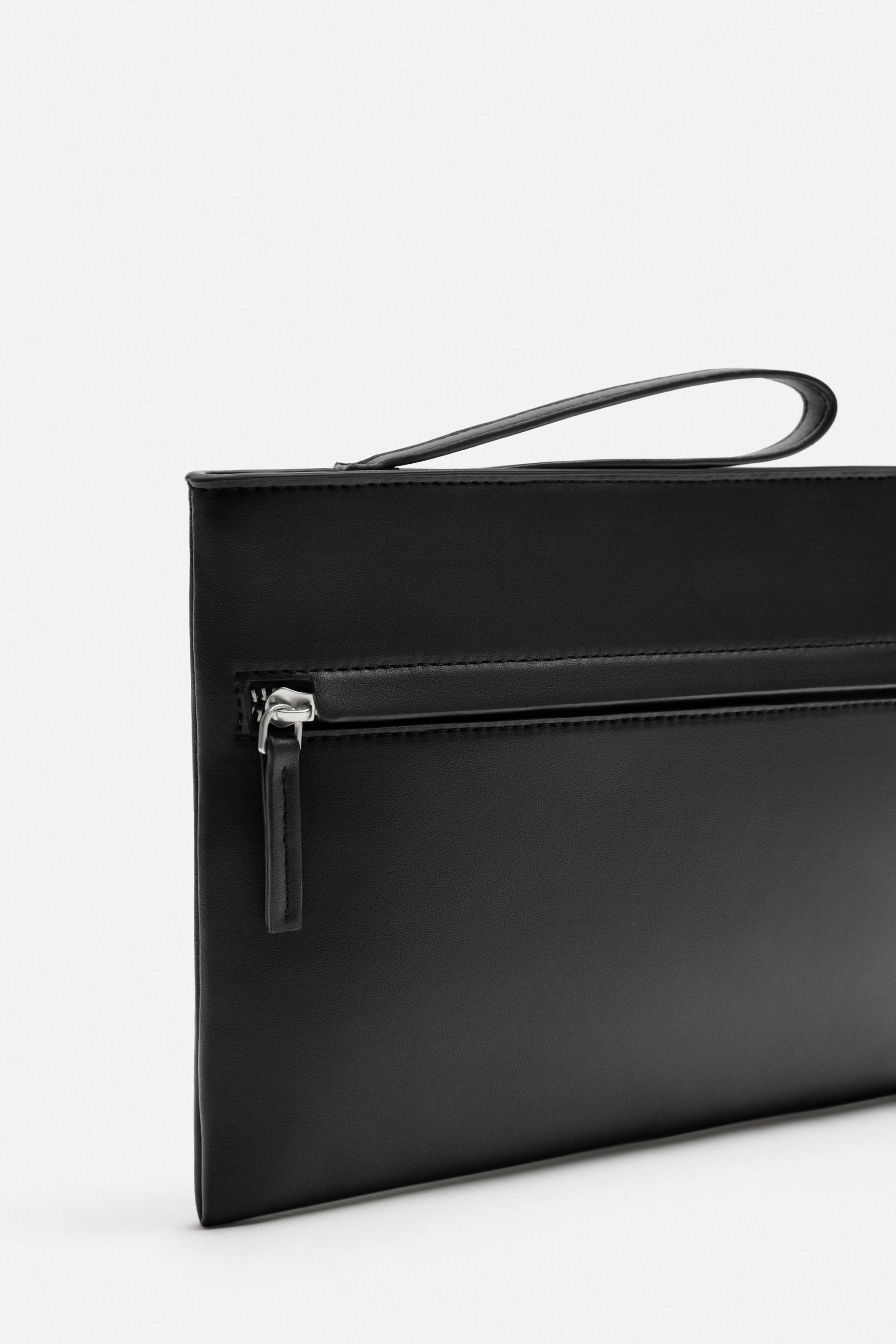 【ZARA】プレーン クラッチバッグ ブラック | 3701/420/800 PLAIN CLUTCH - Black | ZARA Mexico