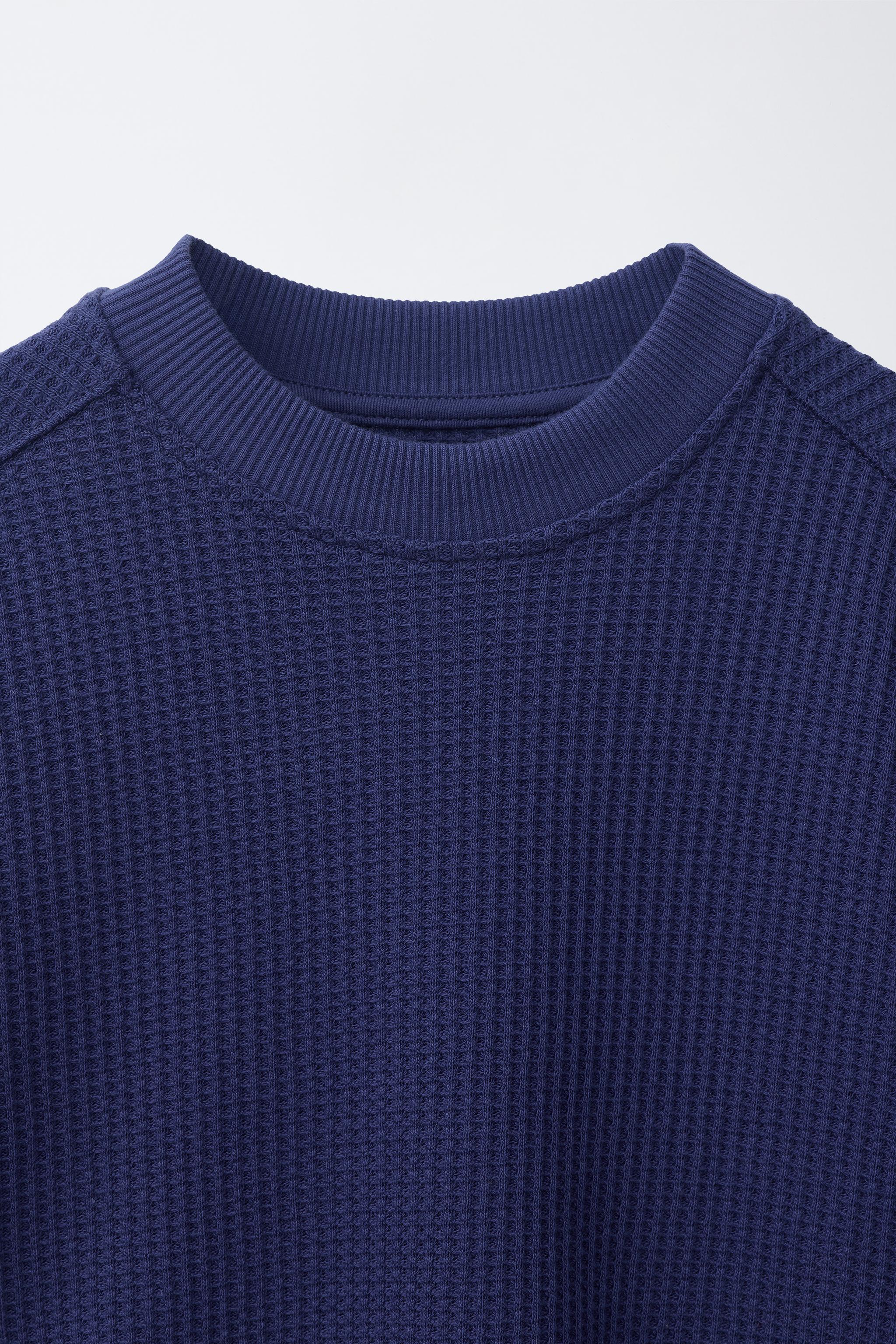 PLUSH WAFFLE KNIT TOP
