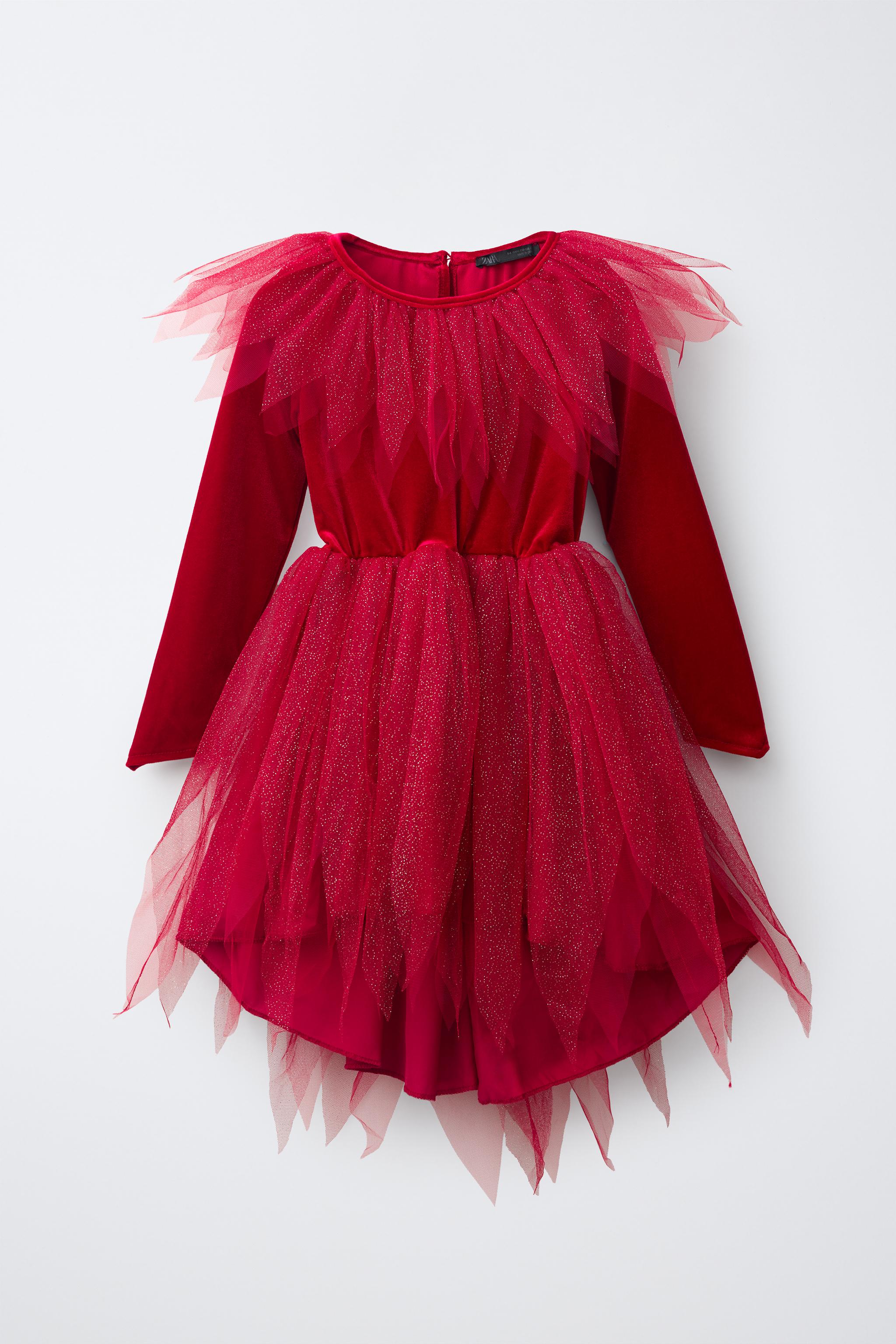 GLITTER TULLE DEVIL DRESS COSTUME
