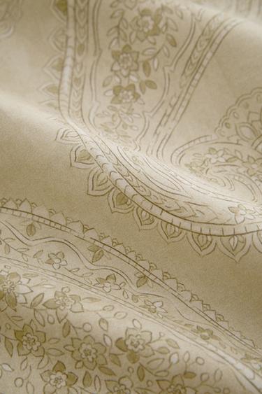 PAISLEY PRINT FLAT SHEET - Green by Zara - Image 4