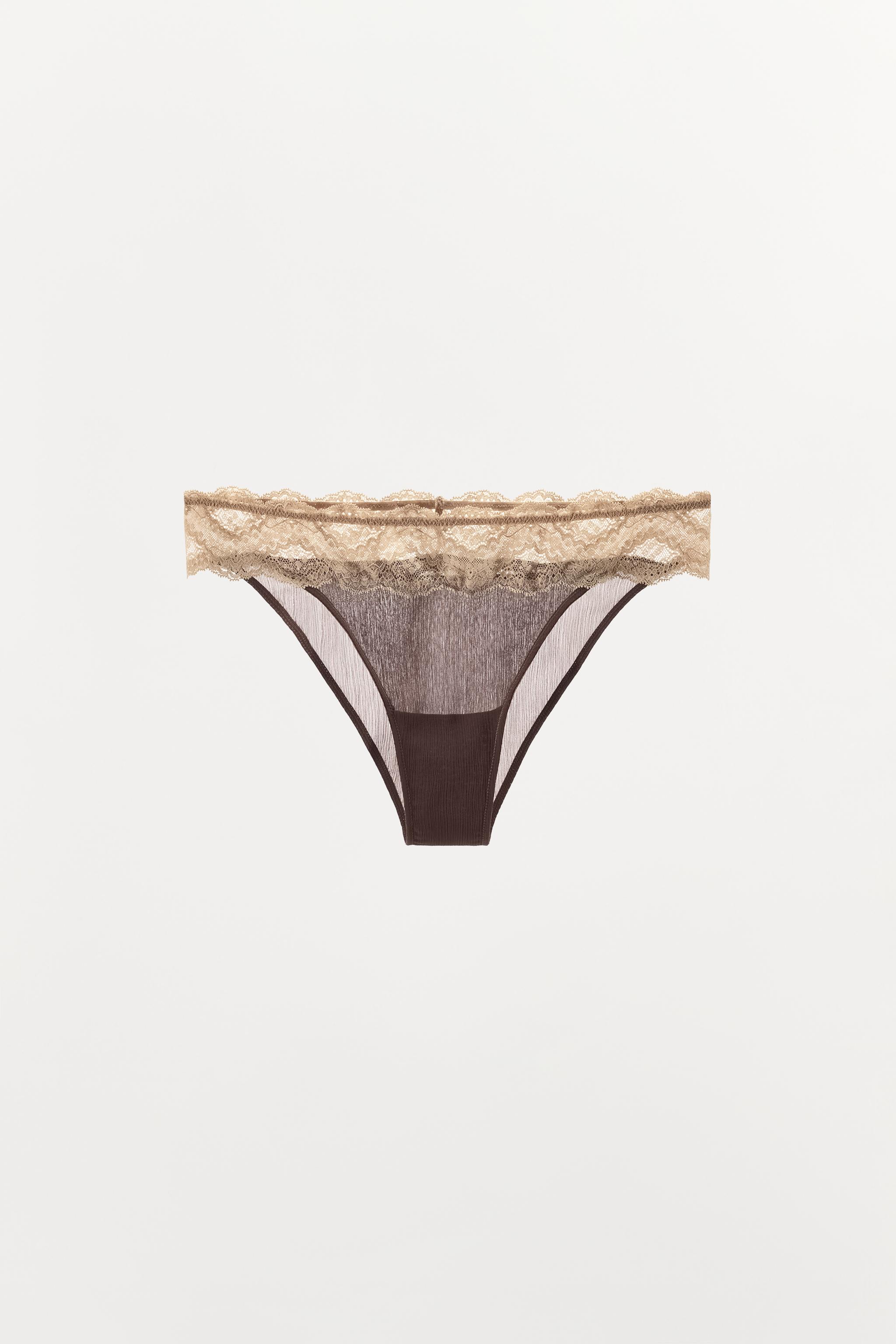 CONTRAST LACE PANTIES