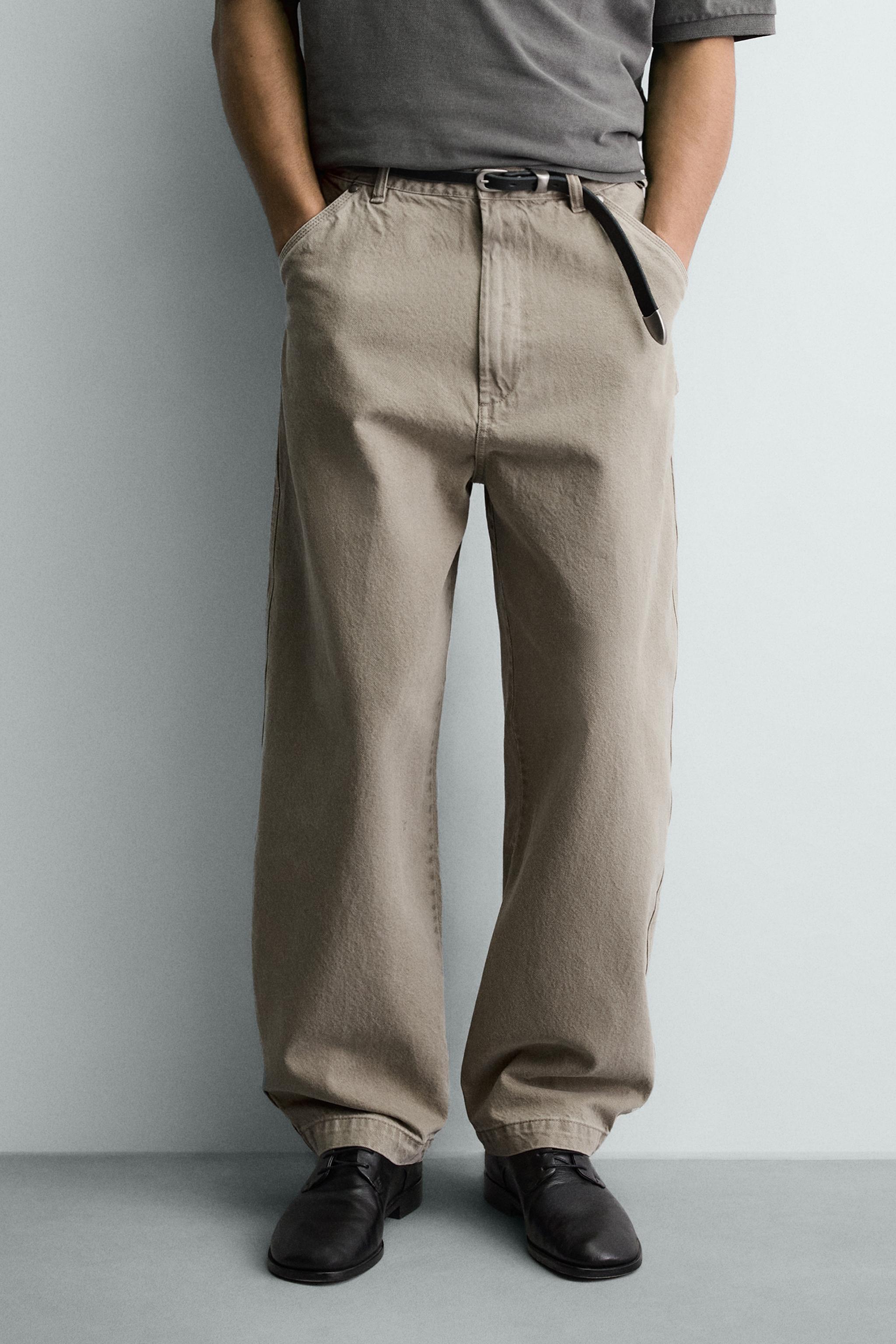 WASHED BALLOON FIT PANTS