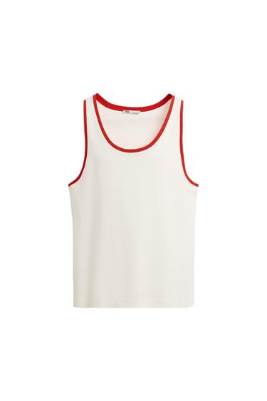 CAMISETA TANK RIB CONTRASTE