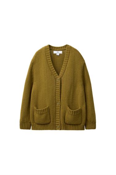 Zara KNIT CARDIGAN LIMITED EDITION - Pistachio
