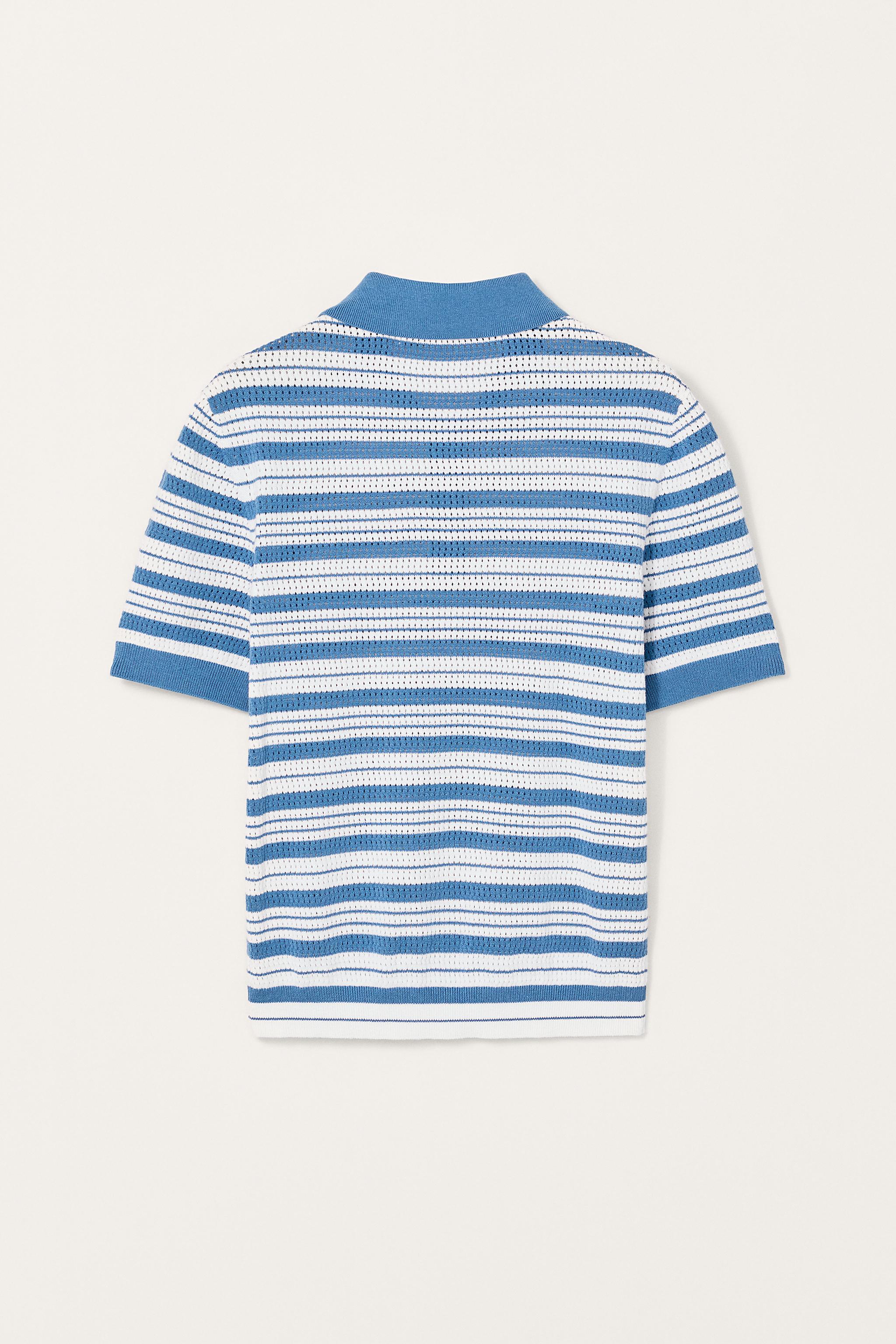 ★ZARA★ STRIPED KNIT POLO SHIRT - LIMITED EDITION STRIPED KNIT POLO LIMITED EDITION - Red | ZARA United States