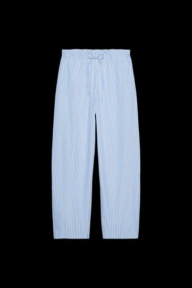 Zara BARREL PANTS - Brown-Blue - Image 0