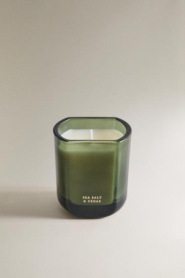 (220 G) BOUGIE PARFUMÉE SEA SALT & CEDAR - MIDNIGHT BLUE de Zara - Image 1