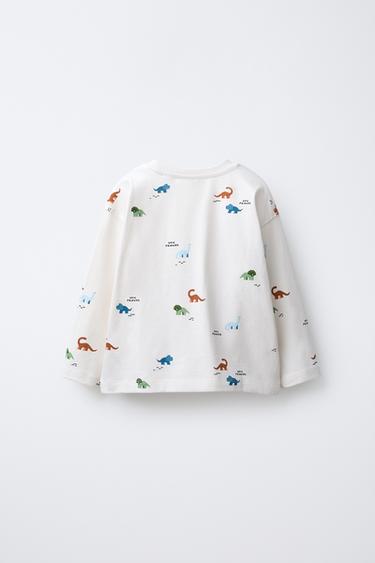 PRINTED T-SHIRT - White by Zara - Image 1
