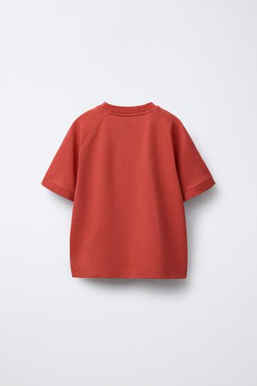 SLOGAN T-SHIRT AND BERMUDA SHORTS SET - Red by Zara
