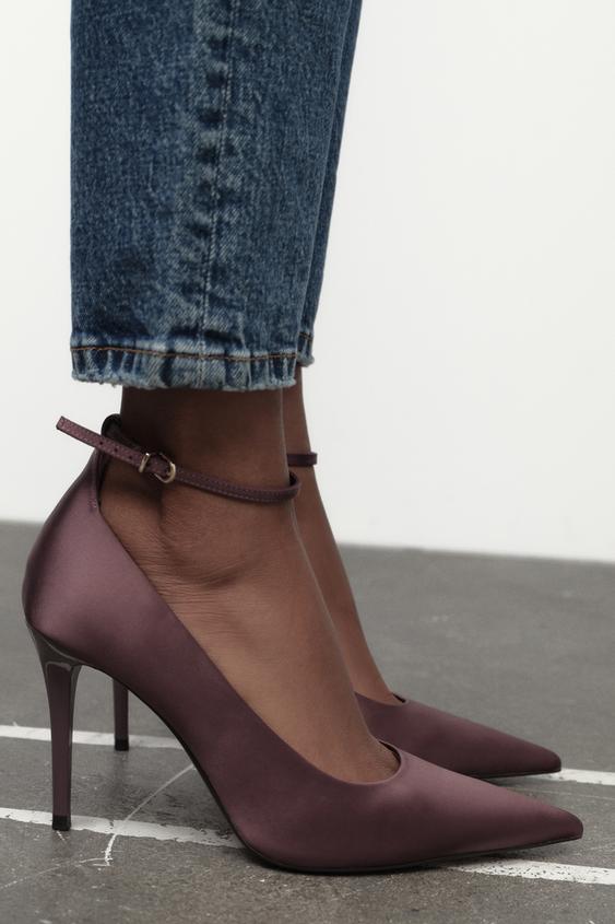 SATIN EFFECT PUMPS - Pink | ZARA United States