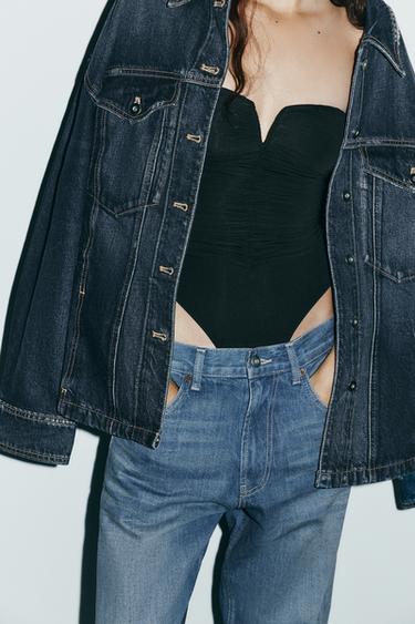 BODY BANDEAU EN POLYAMIDE À PLIS - Noir de Zara