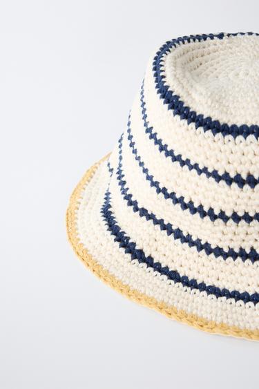 REVERSIBLE CROCHET BEANIE - Ecru by Zara - Image 2