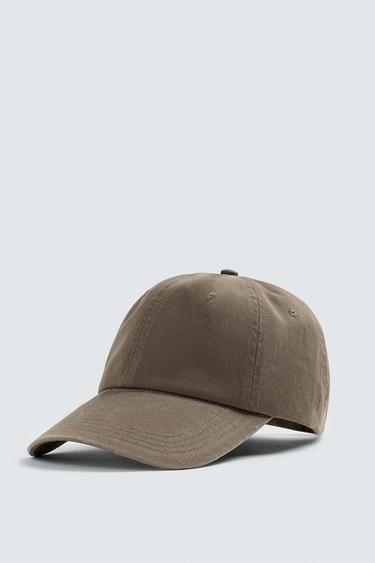 WASHED COTTON CAP - Earth by Zara