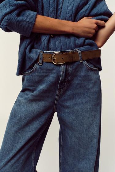 JEAN Z.08 COURT ET LARGE TAILLE HAUTE CEINTURE - Bleu moyen de Zara - Image 3