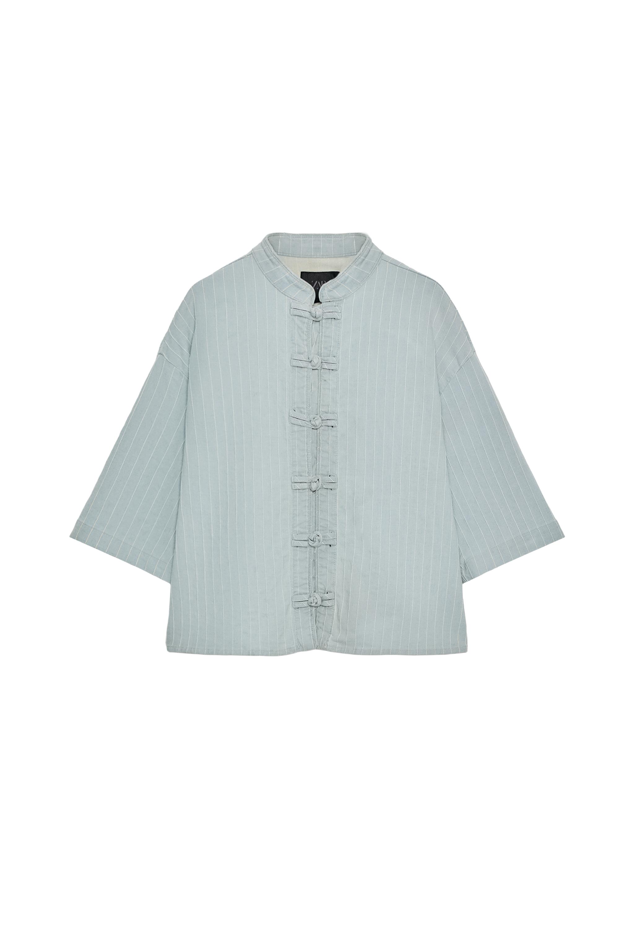 トグルボタン デニムジャケット ZW COLLECTION - ライトブルー | ZARA