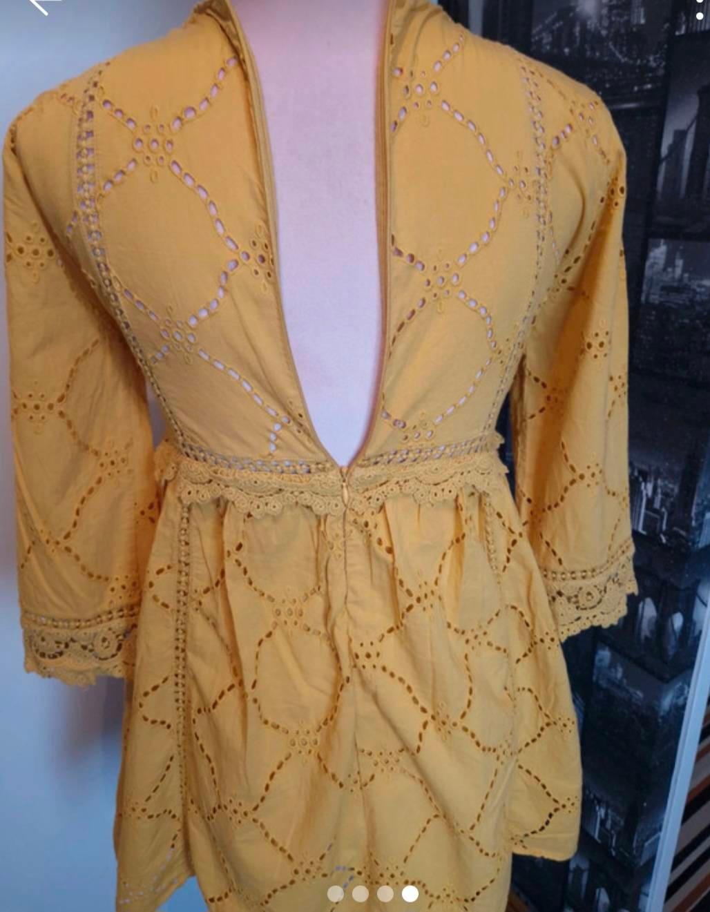 JUMPSUIT DRESS WITH SCHIFFLI EMBROIDERY - Image 3