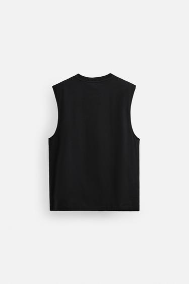 CAMISETA TANK RELAXED FIT - Negro de Zara