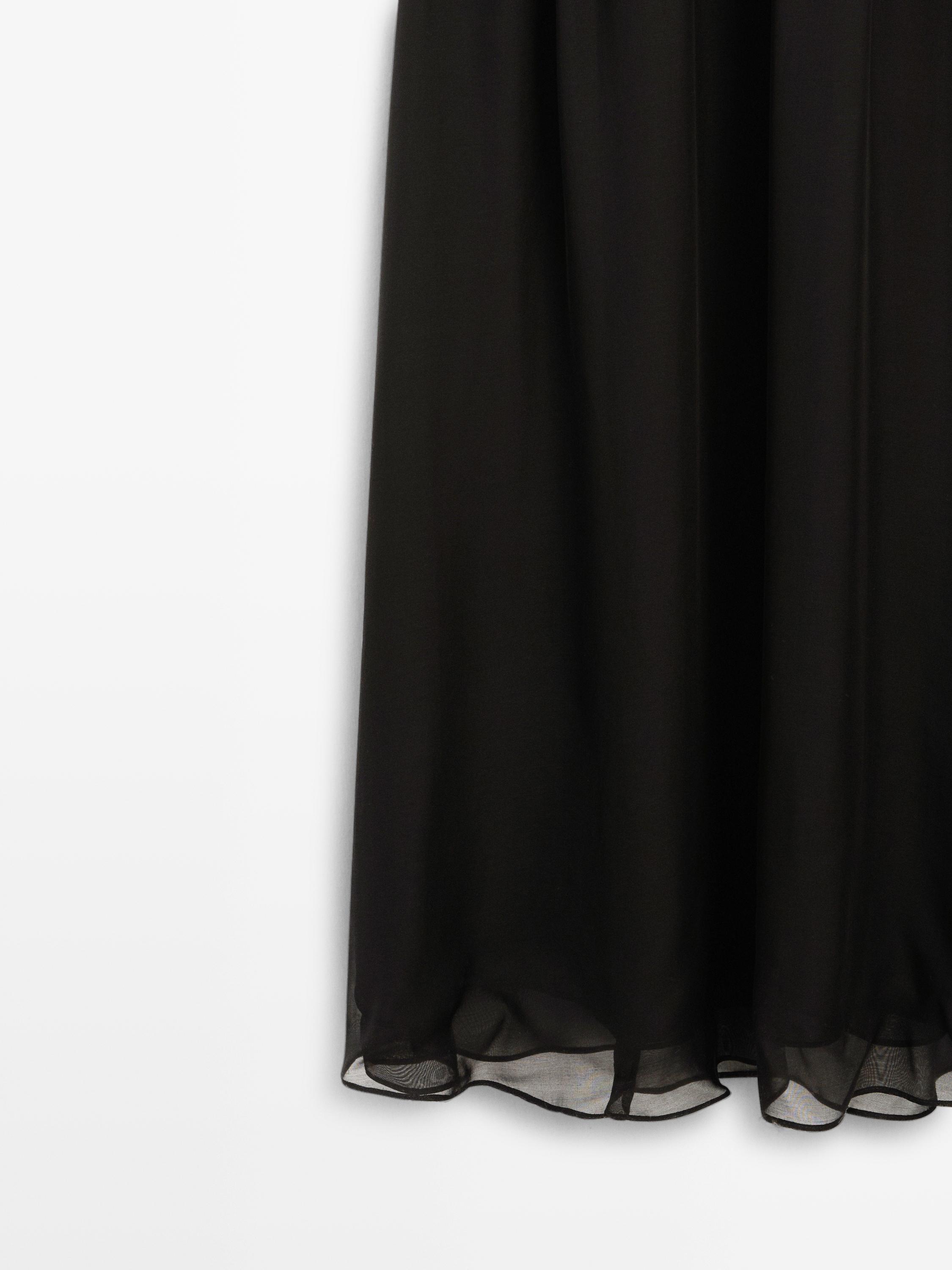 Robe longue bi-matière