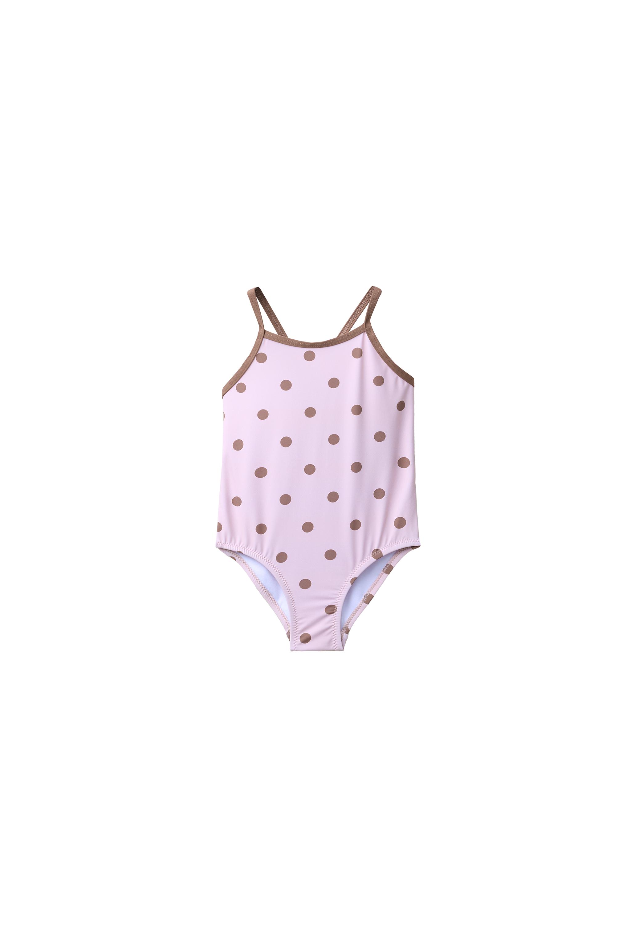 2-6歳/コントラストドット柄スイムウェア - パウダーピンク | ZARA