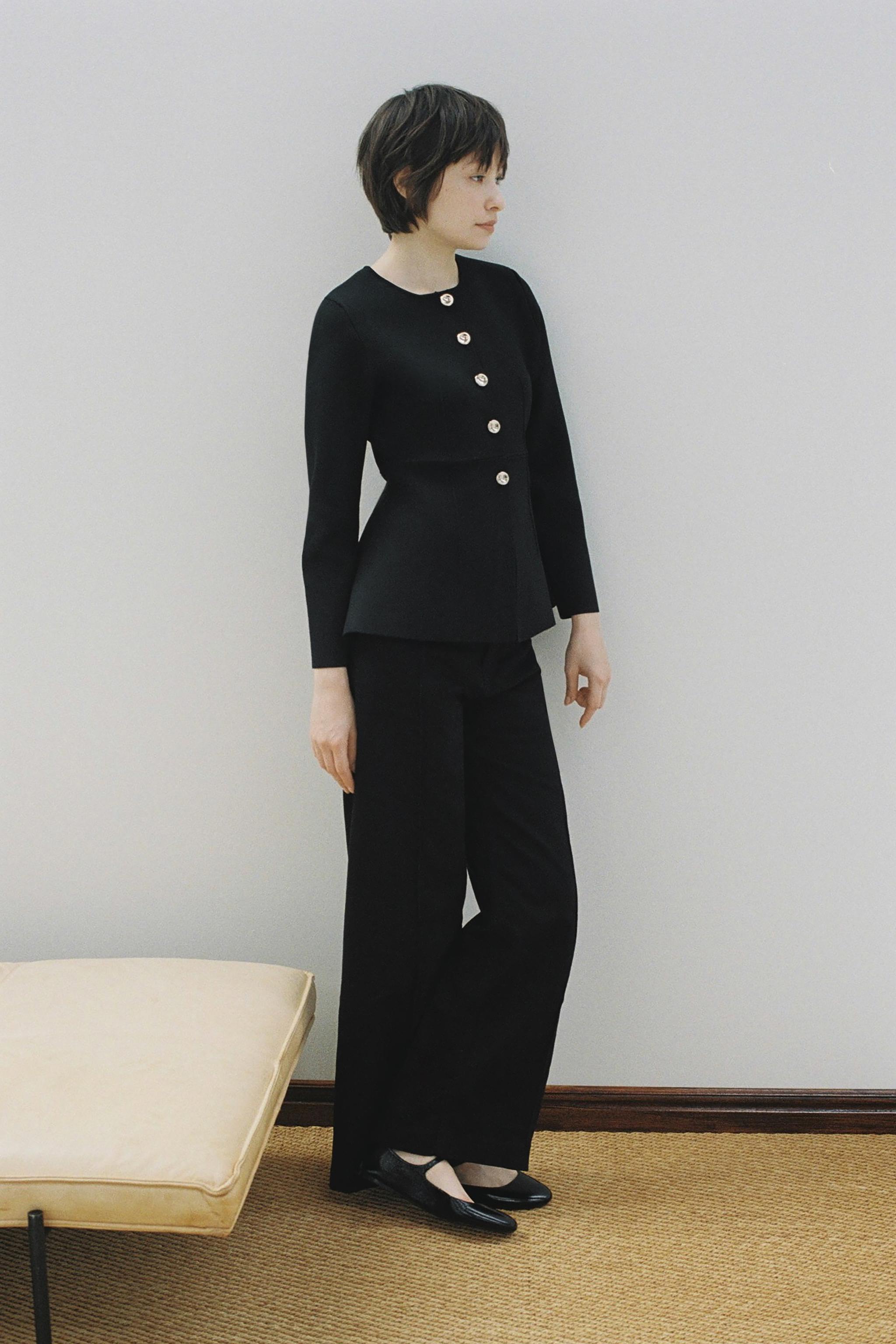 ZWコレクション ストレートパンツ - ブラック | ZARA Japan / 日本