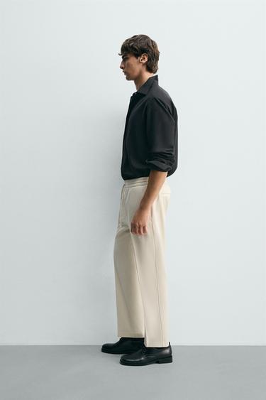 PANTALON TAILLE JOG CONFORT - Écru moyen de Zara - Image 3