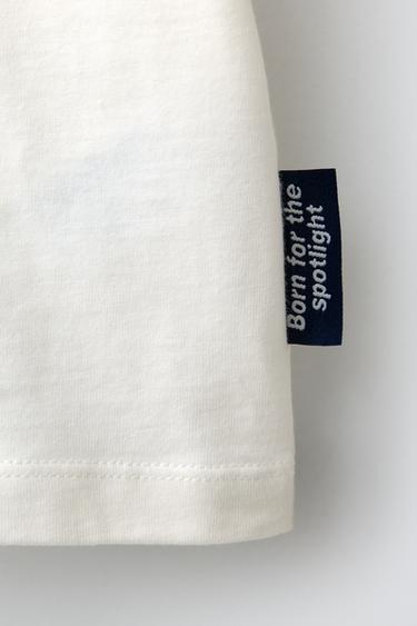 T-SHIRT WITH STAR PATCH - White by Zara - Image 3