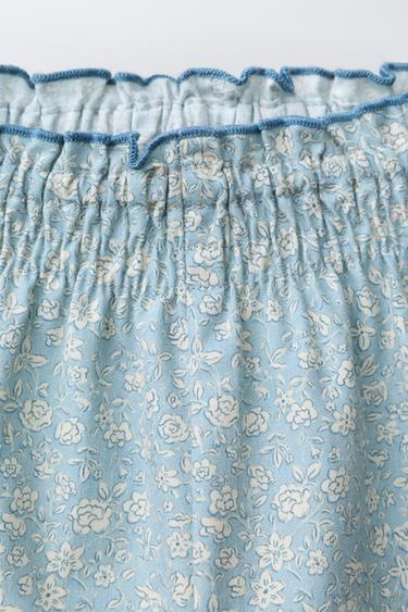 FLORAL PRINT TROUSERS - Light blue by Zara - Image 2