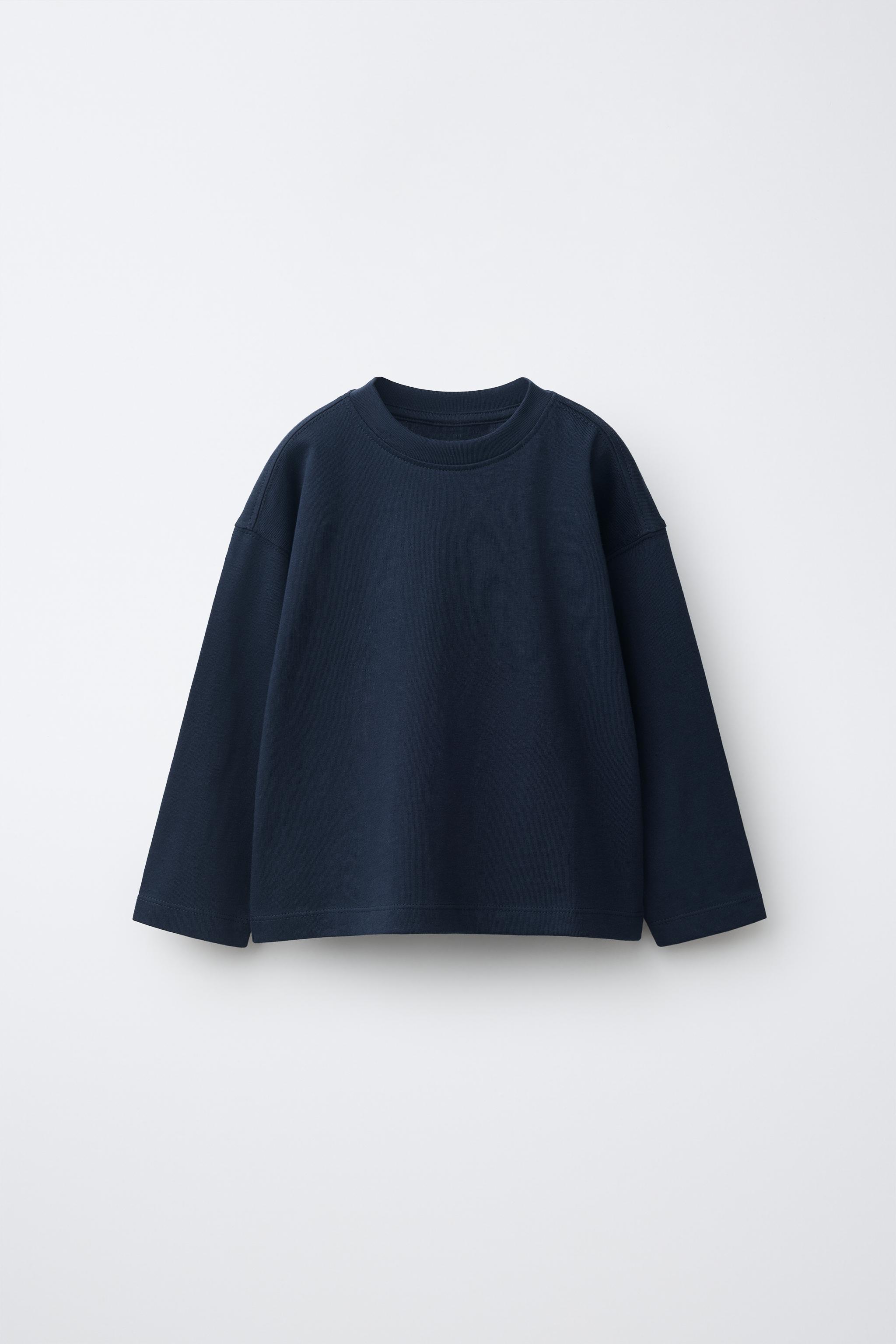 PLAIN T-SHIRT — Navy blue