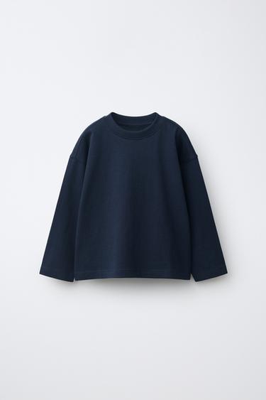 PLAIN T-SHIRT - Navy blue by Zara