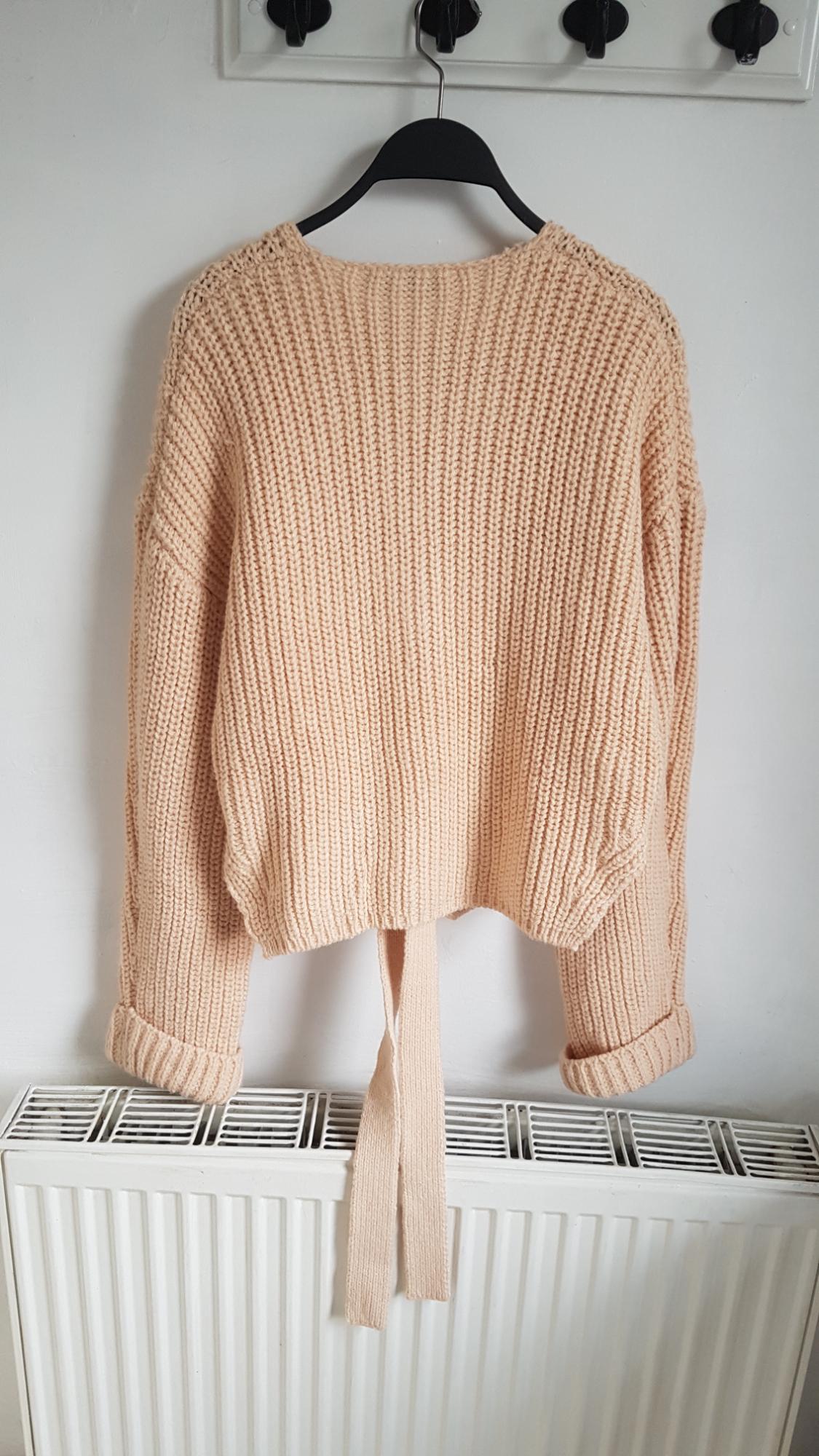 CROSSOVER CARDIGAN WITH TIE DETAIL - Image 8