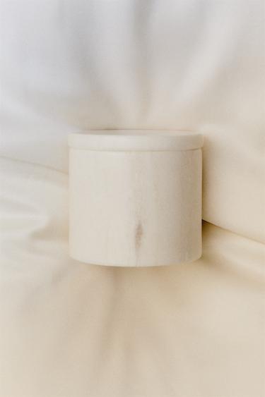 BARATTOLO CON COPERCHIO BAGNO MARMO BIANCO - Bianco di Zara
