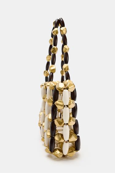 SAC À MAIN À PERLES - Multicolore de Zara - Image 3