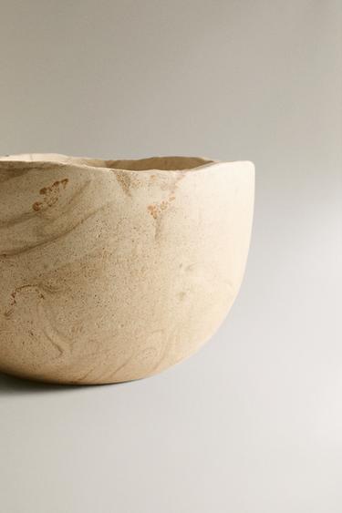 SAND-COLOURED STONE BOWL - Beige by Zara - Image 3