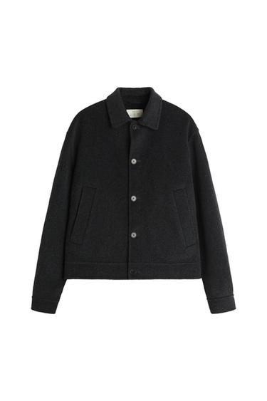 100% WOOL DOUBLE-FACED JACKET