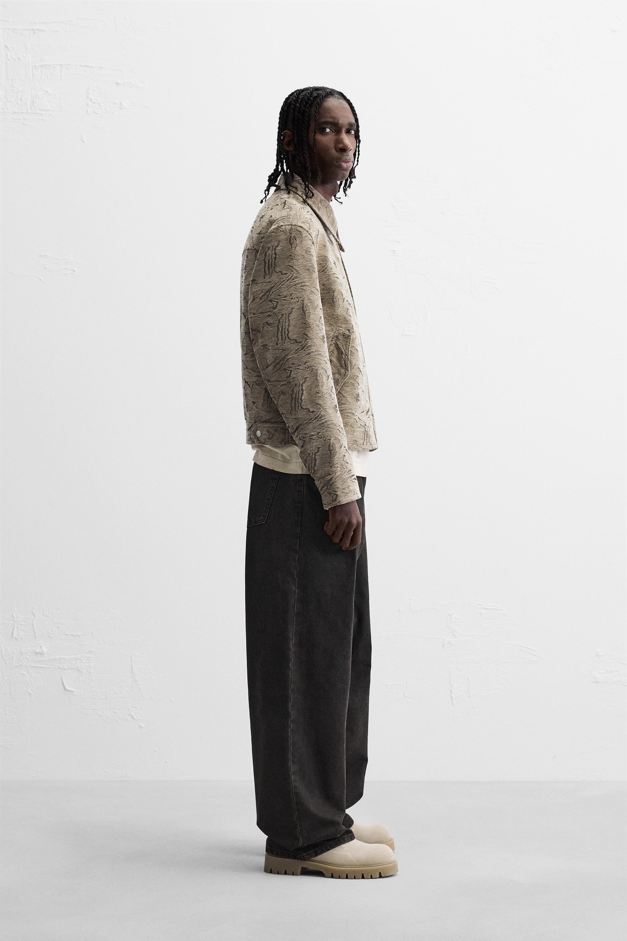 ABSTRACT PRINT JACKET - Beige | ZARA Australia