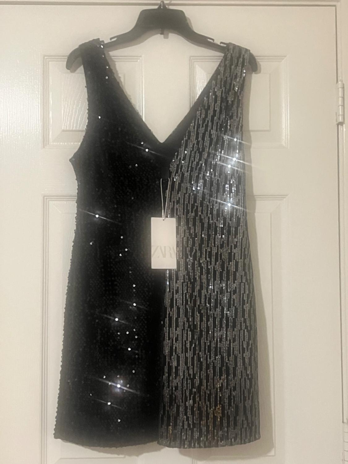 VESTIDO COMBINADO LENTEJUELA - Image 4