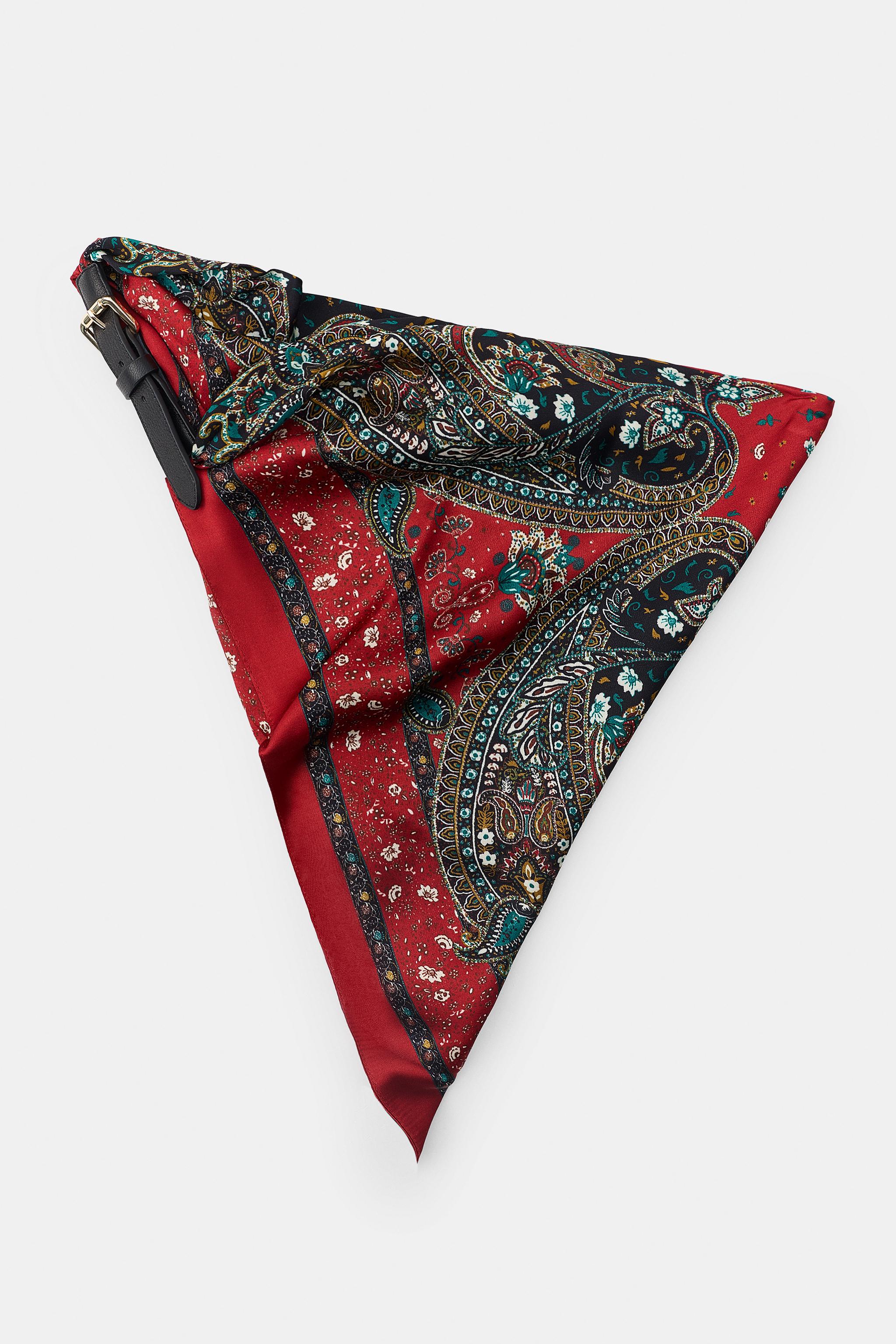 PRINTED SCARF BELT