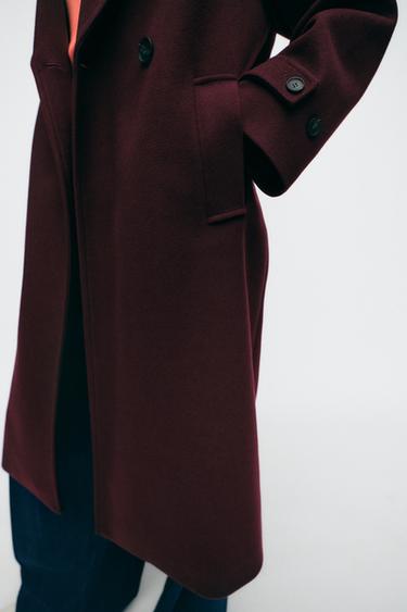 MANTEAU OVERSIZE SOFT - Bordeaux de Zara - Image 2