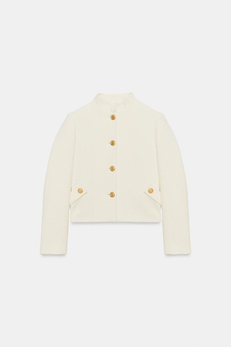 Blazer texturizado corto 7