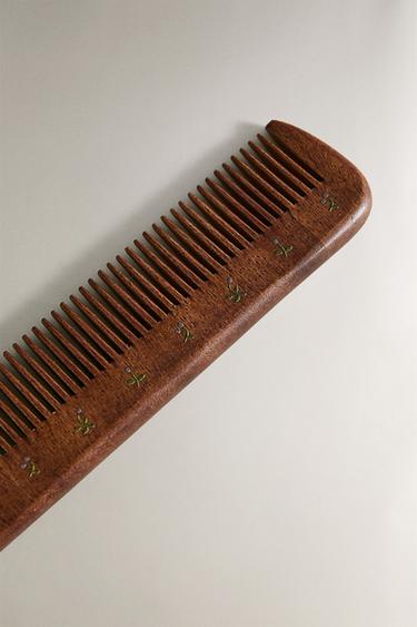 BABY FLORAL BRUSH AND COMB SET - Brown by Zara - Image 2