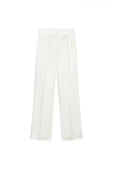 PANTALÓN SATINADO TIRO ALTO PLIEGUES
