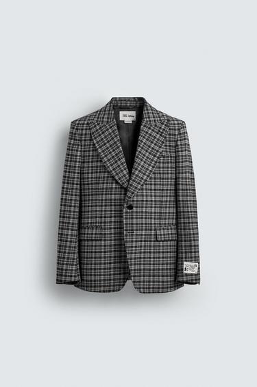 ÁO BLAZER KẺ CA RÔ BỘ HARRY LAMBERT FOR ZARA X DISNEY - Màu xám từ Zara