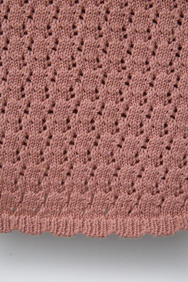 BEADED KNIT DRESS - Pink by Zara - Image 3