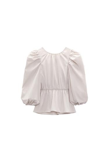 TOP WITH PUFF SLEEVES