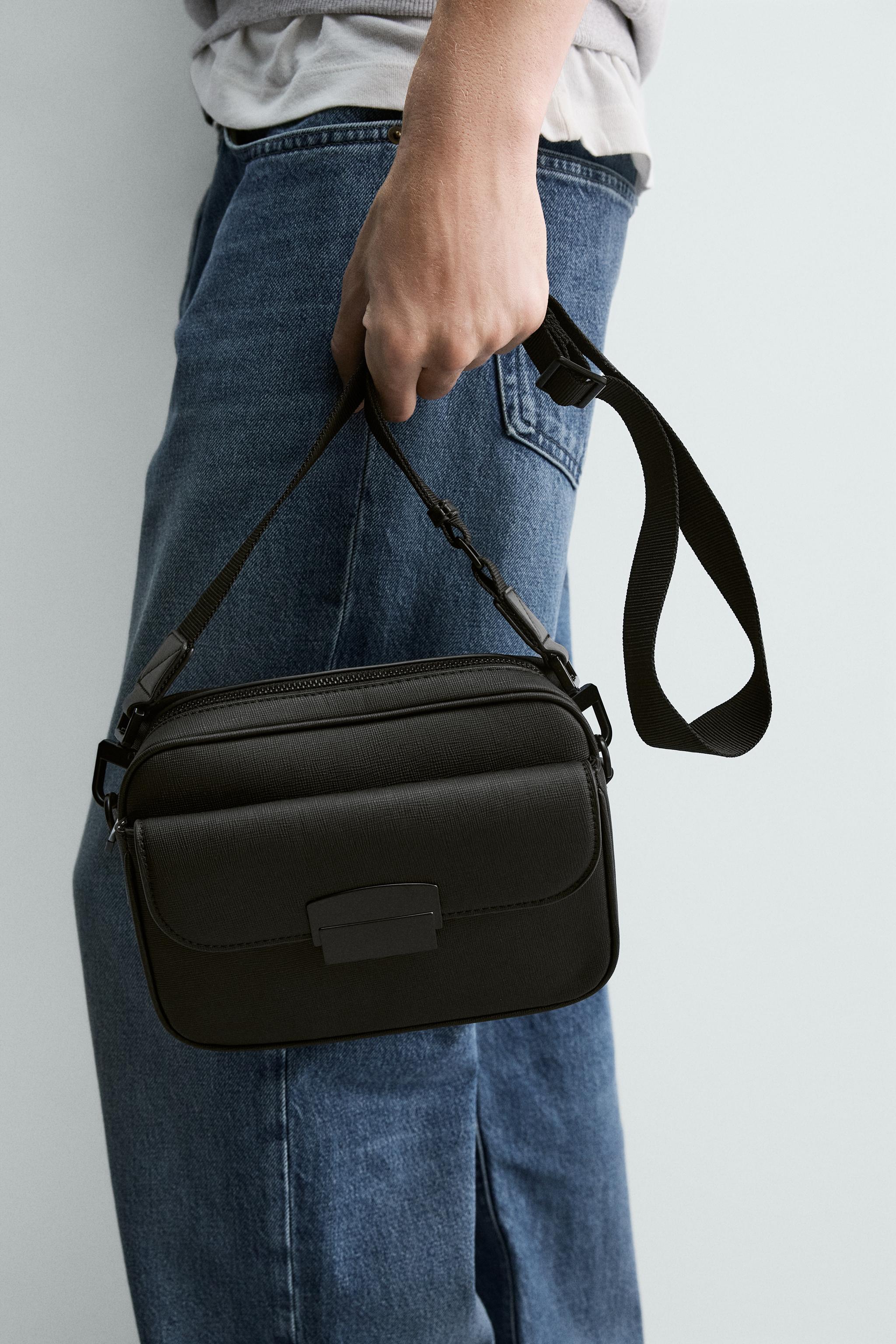 Мужские сумки Zara TEXTURED CROSSBODY — фото 3
